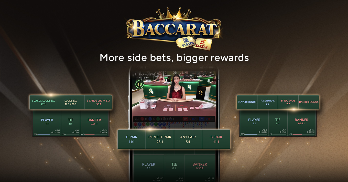 ¡Baccarat ha lanzado apuestas laterales!