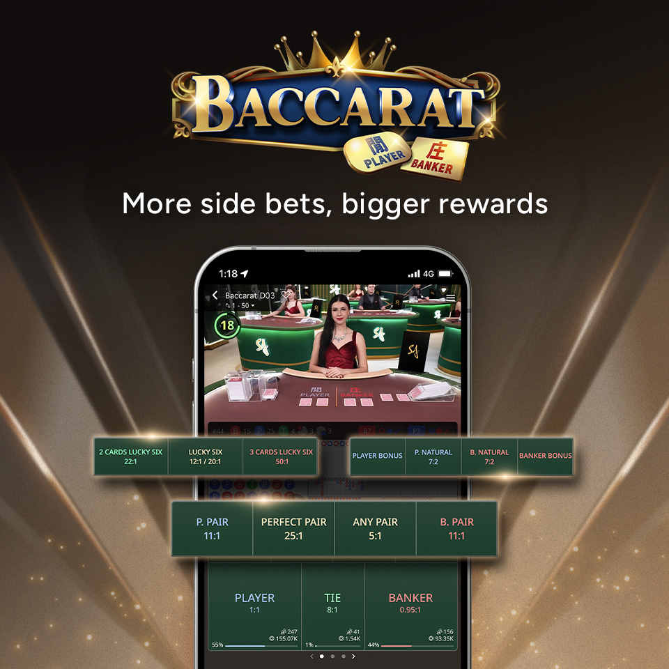 ¡Baccarat ha lanzado apuestas laterales!